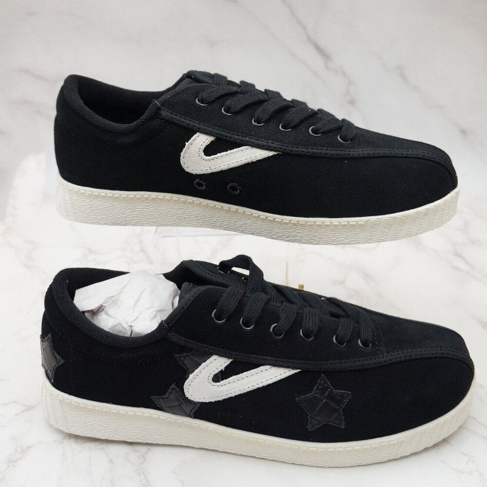 Tretorn Women Nylite Suede Sneakers Black Stars